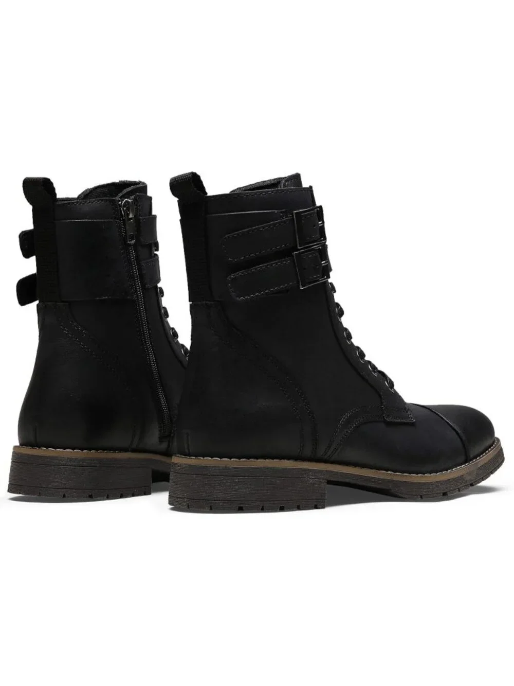 Men's Leather Strap Chukka Boots Motorcycle Wear hiking